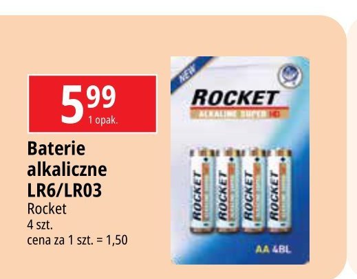 Baterie lr03 Rocket promocja