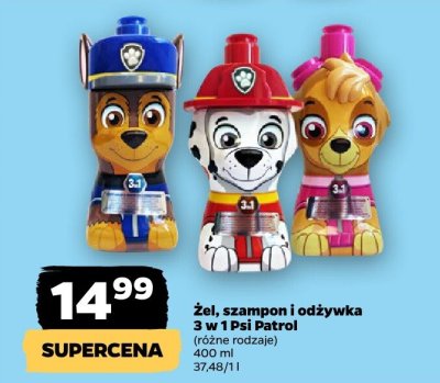 Żel, szampon i odżywka 3 w 1, różne rodzaje Psi Patrol promocja w Netto