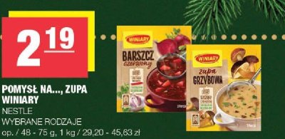 Pomysł na... zupa Winiary Nestle wybrane rodzaje promocja w SPAR