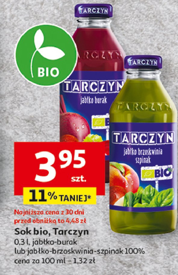 Sok jabłko-brzoskwinia-szpinak Tarczyn promocja