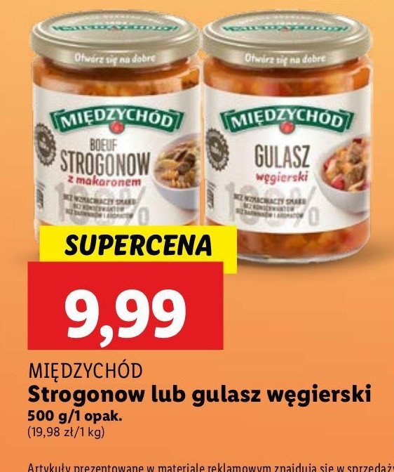 Boeuf strogonow z makaronem Międzychód promocja