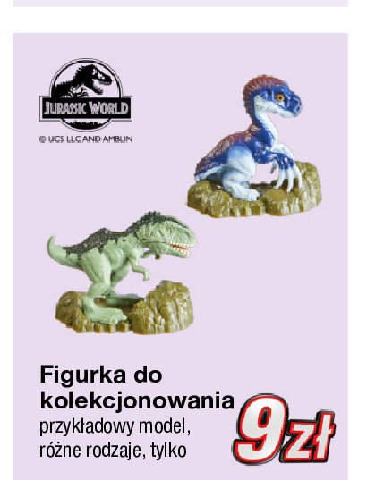 Figurka dinozaura jurassic world promocja