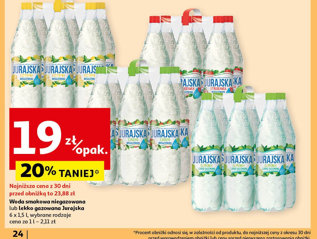 Woda truskawkowa Jurajska promocja