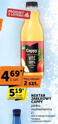 Nektar jabłkowy Cappy promocja w Euro Sklep