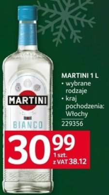 Wódka Martini 1 l promocja w Selgros