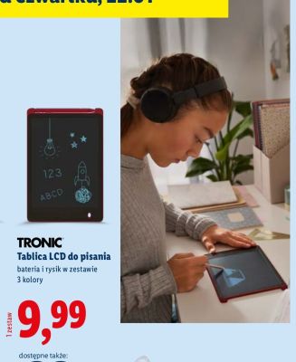 Tablica LCD do pisania Tronic promocja w Lidl