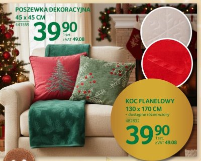 Koc flanelowy 130 x 170 cm promocja w Selgros