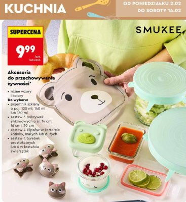 Akcesoria do przechowywania żywności SMUKEE promocja w Biedronka