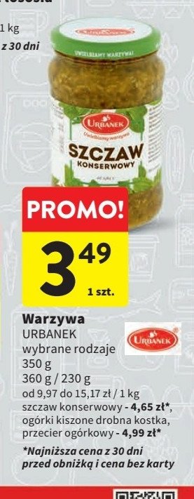 Szczaw konserwowy Urbanek promocja