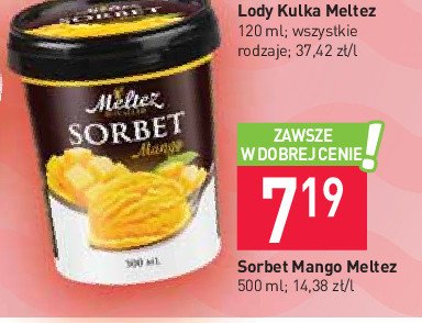 Sorbet mango Meltez royaller promocja
