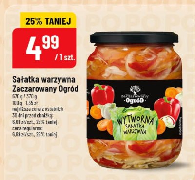 Sałatka warzywna Zaczarowany Ogród HJ promocja w POLOmarket