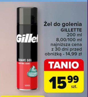 Żel do golenia normal Gillette promocja