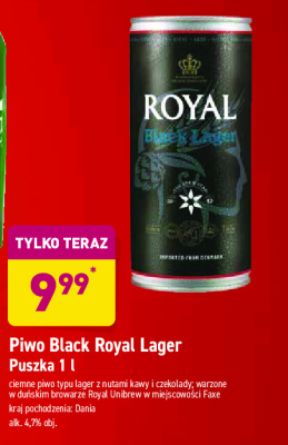 Piwo Royal black lager Royal (piwo) promocja