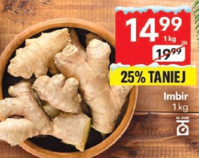 Imbir 1 kg promocja w Delikatesy Centrum