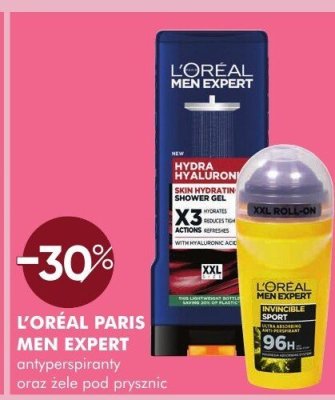 L'OREAL PARIS MEN EXPERT antyperspiranty oraz żele pod prysznic promocja w Super-Pharm