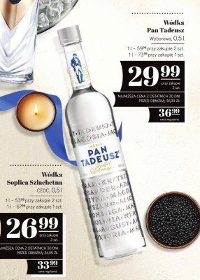Wódka Pan Tadeusz Wyborowa promocja w POLOmarket