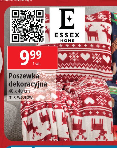 Poszewka dekoracyjna 40 x 40 cm Essex promocja