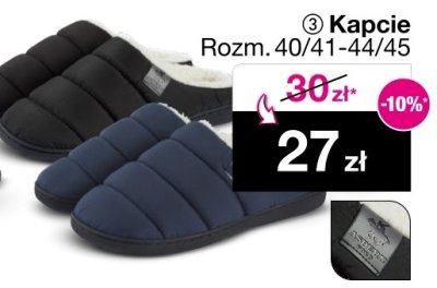 Kapcie męskie Aspern Polo promocja w Woolworth