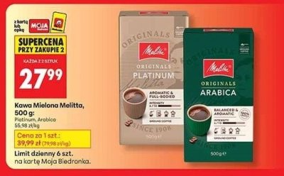 Kawa ziarnista promocja w Biedronka