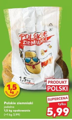 Polskie ziemniaki jadalne 1,5 kg promocja w Kaufland