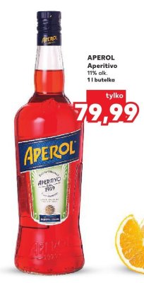 Aperitivo APEROL 11% alk. 1 l butelka promocja w Kaufland