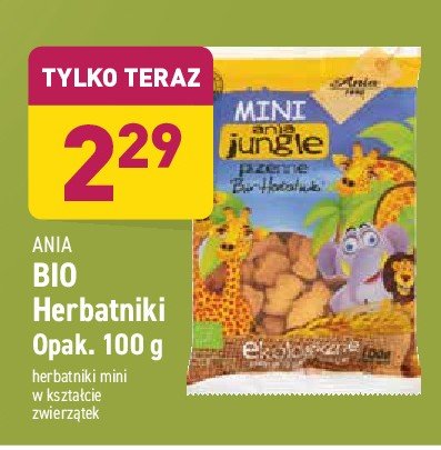 Herbatniki Ania bio mini zoo promocja