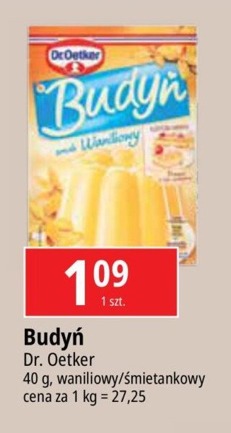 Budyń śmietankowy Dr. oetker promocja