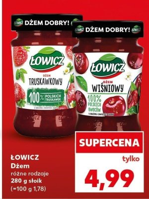 Dżem różne rodzaje 280 g słoik promocja w Kaufland