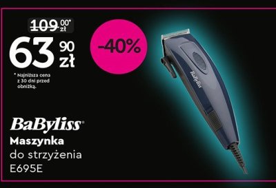 Maszynka do strzyżenia E695E BaByliss promocja w Biedronka