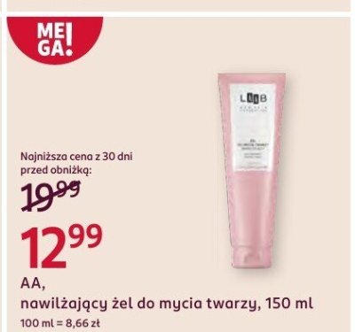 Żel nawilżający do mycia twarzy AA, 150 ml promocja w Rossmann