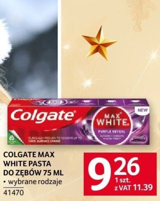 Pasta do zębów Colgate Max White Expert 75ml promocja w Selgros