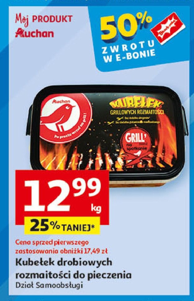 Kubełek grillowych rozmaitości Auchan promocja