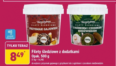 Filety śledziowe z ogórkiem i czosnkiem niedźwiedzim Pomorski targ rybny promocja