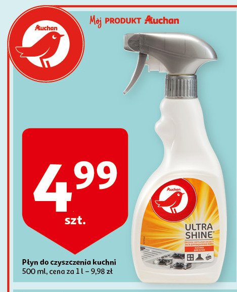 Spray do czyszczenia ultra shine kuchnia Auchan promocja