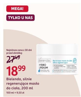 Bielenda masło silnie regenerujące do ciała, 200 ml promocja w Rossmann