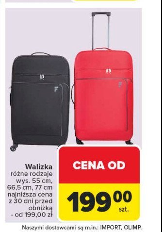 Walizka 77 cm promocja w Carrefour