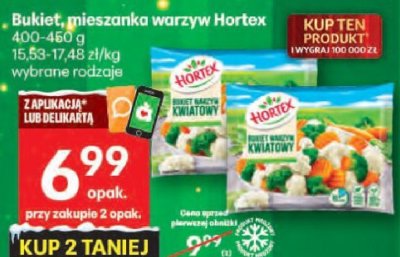 Bukiet, mieszanka warzyw Hortex wybrane rodzaje promocja w Delikatesy Centrum