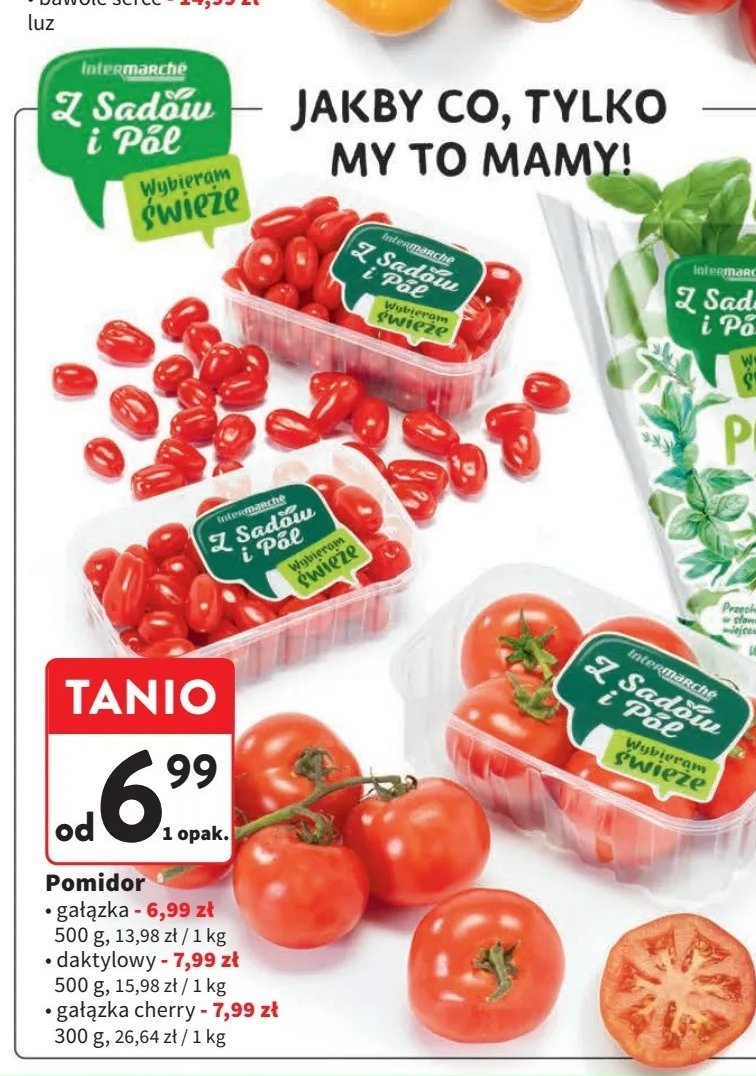Pomidory daktylowe Z sadów i pól promocja