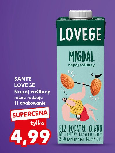 Napój migdałowy Lovege promocja w Kaufland