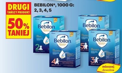 Mleko modyfikowane 1000 g 2, 3, 4, 5 DRUGIE -50% promocja w Biedronka