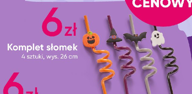 Słomki halloween promocja w Pepco