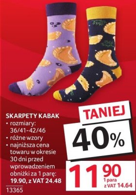 Skarpety Kabak promocja w Selgros