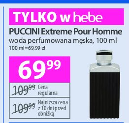 Woda toaletowa Puccini extreme pour homme promocja