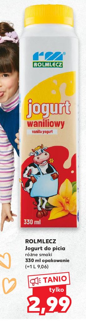 Jogurt waniliowy Rolmlecz promocja