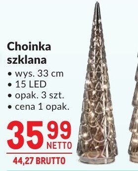 Choinka szklana promocja w Makro