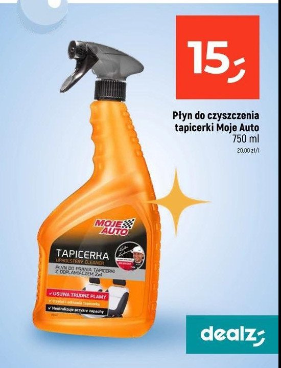 Płyn do czyszczenia tapicerki antybakteryjny Moje auto promocja w Dealz