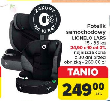 Fotelik lars Lionelo promocja