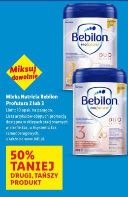 Mleko Nutricia Bebilon Profutura 2 lub 3 promocja w Lidl