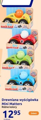 Drewniana wyścigówka - różne kolory promocja w Action