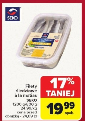 Filety śledziowe promocja w Carrefour